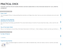 Tablet Screenshot of practicalchick.blogspot.com
