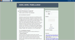 Desktop Screenshot of model-pembelajaran.blogspot.com