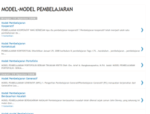 Tablet Screenshot of model-pembelajaran.blogspot.com