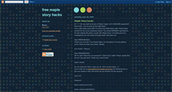 Desktop Screenshot of freemaplestoryhacx.blogspot.com