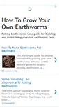 Mobile Screenshot of growyourownearthworms.blogspot.com