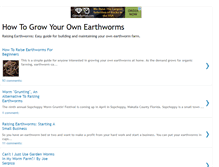 Tablet Screenshot of growyourownearthworms.blogspot.com