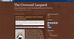 Desktop Screenshot of crownedleopard.blogspot.com