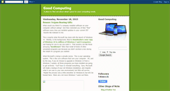 Desktop Screenshot of goodcomputing.blogspot.com