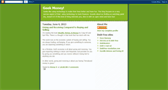 Desktop Screenshot of geekmoney.blogspot.com
