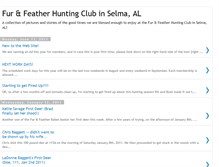 Tablet Screenshot of furandfeatherhunting.blogspot.com