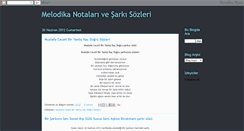 Desktop Screenshot of melodikanotalarim.blogspot.com