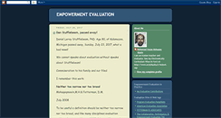 Desktop Screenshot of empowermentevaluation.blogspot.com