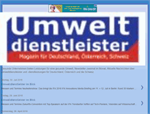 Tablet Screenshot of news-umweltdienstleister.blogspot.com