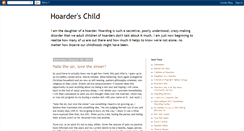 Desktop Screenshot of hoarderschild.blogspot.com