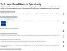 Tablet Screenshot of besthomebasedincomeopportunity.blogspot.com