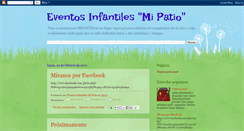 Desktop Screenshot of eventosinfantilesmpatio.blogspot.com