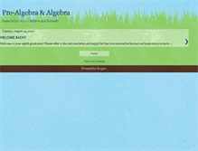 Tablet Screenshot of algebrajones.blogspot.com