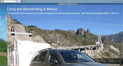 Desktop Screenshot of livingboondockingmexico.blogspot.com