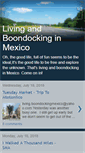 Mobile Screenshot of livingboondockingmexico.blogspot.com