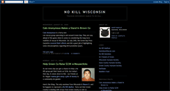 Desktop Screenshot of nokillwisconsin.blogspot.com