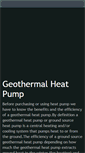 Mobile Screenshot of geothermal-heat-pump.blogspot.com