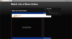 Desktop Screenshot of life-of-brian-full-movie.blogspot.com