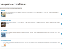 Tablet Screenshot of iranpostelectoralissues.blogspot.com