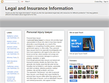 Tablet Screenshot of lawyersaccidentcarlegal.blogspot.com
