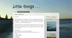 Desktop Screenshot of littlethingsnz.blogspot.com