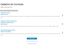 Tablet Screenshot of cadastrodecurriculo.blogspot.com