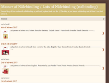 Tablet Screenshot of naalebinding.blogspot.com