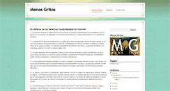 Desktop Screenshot of menosgritos.blogspot.com
