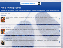 Tablet Screenshot of kimsknittingkorner.blogspot.com