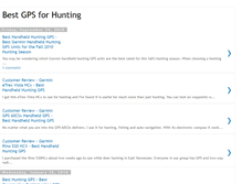Tablet Screenshot of besthuntinggps.blogspot.com