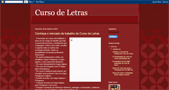 Desktop Screenshot of coordenacaodocursodeletras.blogspot.com