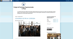 Desktop Screenshot of colegiopsicologosorganizacionales.blogspot.com