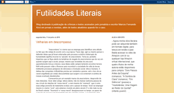 Desktop Screenshot of futilidadesliterais.blogspot.com