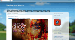 Desktop Screenshot of lifestyleandleisure.blogspot.com