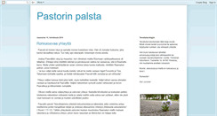 Desktop Screenshot of pastorinpalsta.blogspot.com