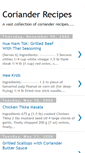 Mobile Screenshot of corianderrecipes.blogspot.com