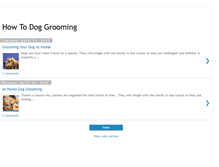 Tablet Screenshot of howtodoggrooming.blogspot.com