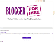 Tablet Screenshot of bloggerforhireuk.blogspot.com