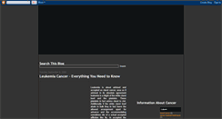 Desktop Screenshot of info-cancer09.blogspot.com