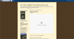 Desktop Screenshot of elcidcaminodespinazdecan.blogspot.com