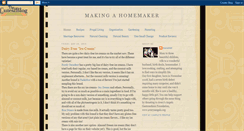 Desktop Screenshot of making-a-homemaker.blogspot.com