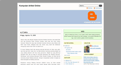 Desktop Screenshot of blogartikelcenter.blogspot.com
