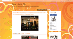 Desktop Screenshot of newhopepa.blogspot.com