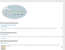 Tablet Screenshot of leora-sanford.blogspot.com