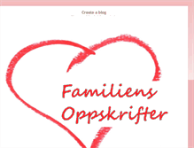 Tablet Screenshot of familiens-oppskrifter.blogspot.com