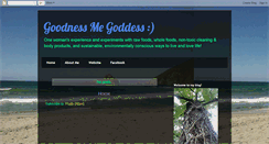 Desktop Screenshot of goodnessmegoddess.blogspot.com