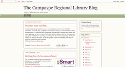 Desktop Screenshot of campasperegionallibrary.blogspot.com