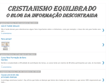 Tablet Screenshot of cristianismoequilibrado.blogspot.com