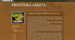 Desktop Screenshot of fronteiraaberta.blogspot.com