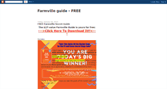 Desktop Screenshot of freefarmvilleguide.blogspot.com